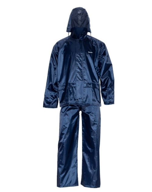 

Костюм нейлоновый с ПВХ. Куртка + брюки (темно-синий)