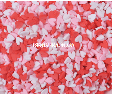 

Посыпка «Сердечки» для слайма