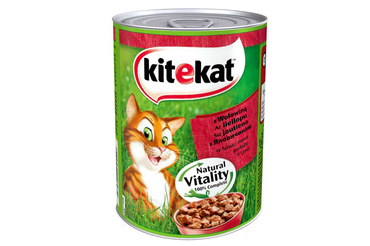 

Влажный корм для кошек Kitekat с говядиной в соусе 400г.
