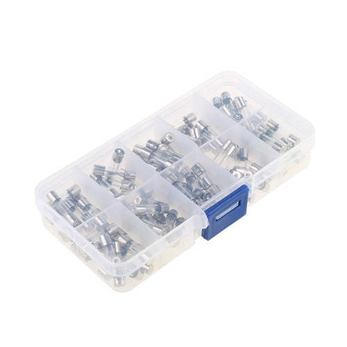 

100x Предохранитель стеклянный М5x20мм, 0.5-30А, набор