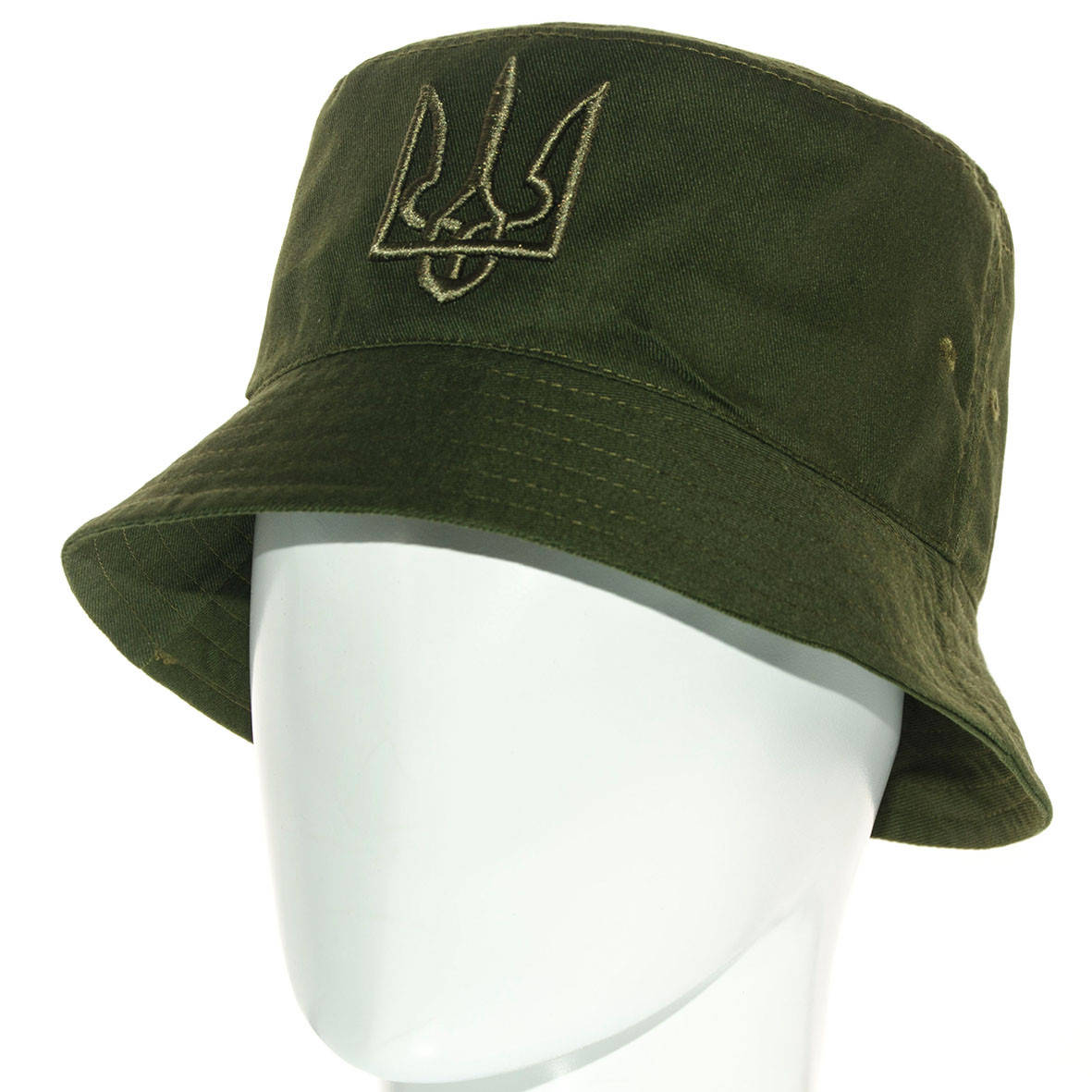 

Панама цвета хаки с гербом Украины мужская женская