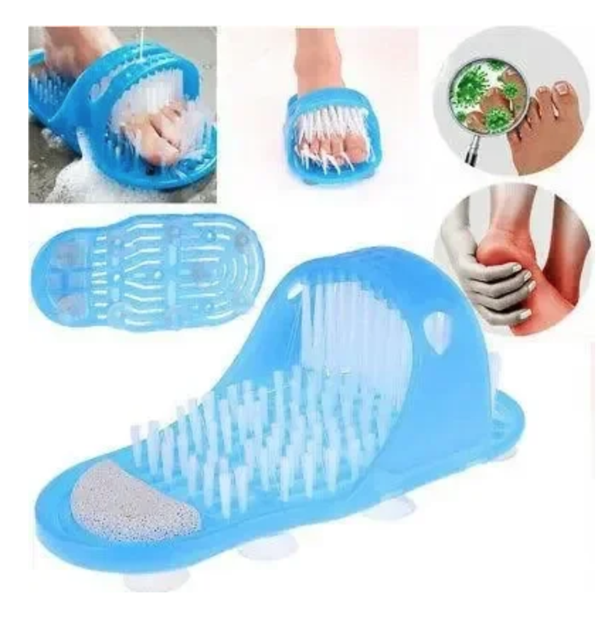 

Массажный тапочек для мытья ног в душе Easy Feet шлепки для ванной с пемзой Изи Фит со спа-системой