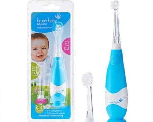 

Brush-Baby Електрична зубна щітка BabySonic (від 0 до 3 років) блакитна
