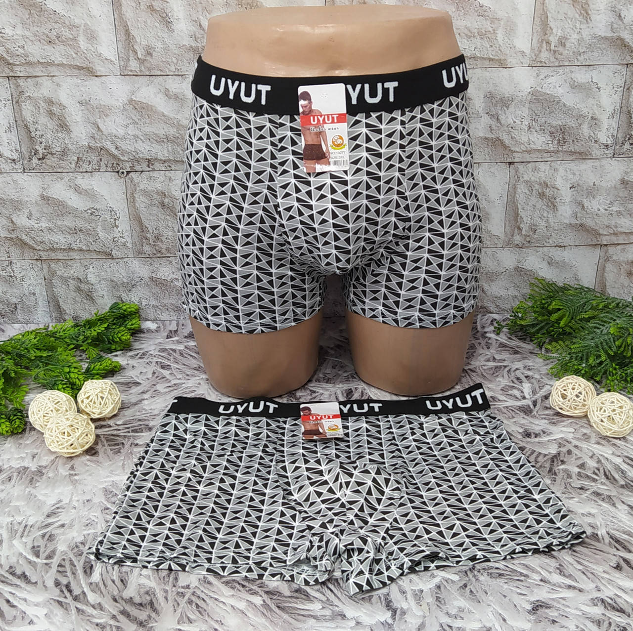 

Трусы мужские боксеры 3ХL(50-52) UYUT хлопок 10277, Разные цвета