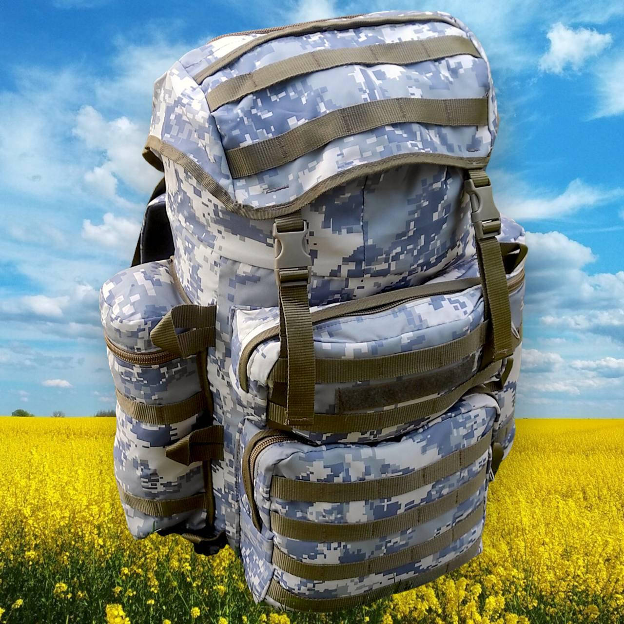 

Тактичний рюкзак штурмовой зсу Пиксель 80л. Cordura 1000d, Койот