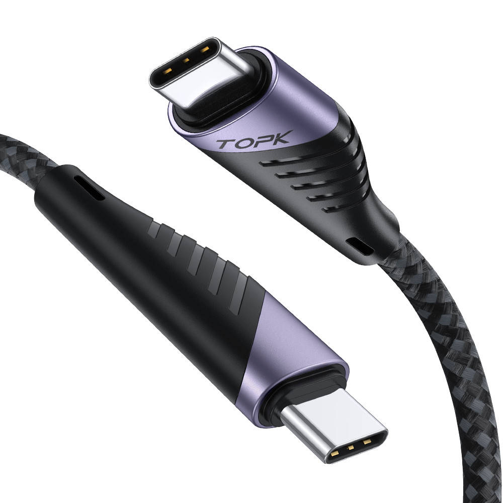 

USB-кабель для быстрой зарядки TOPK AN74-A 65W 3A TypeC - TypeC