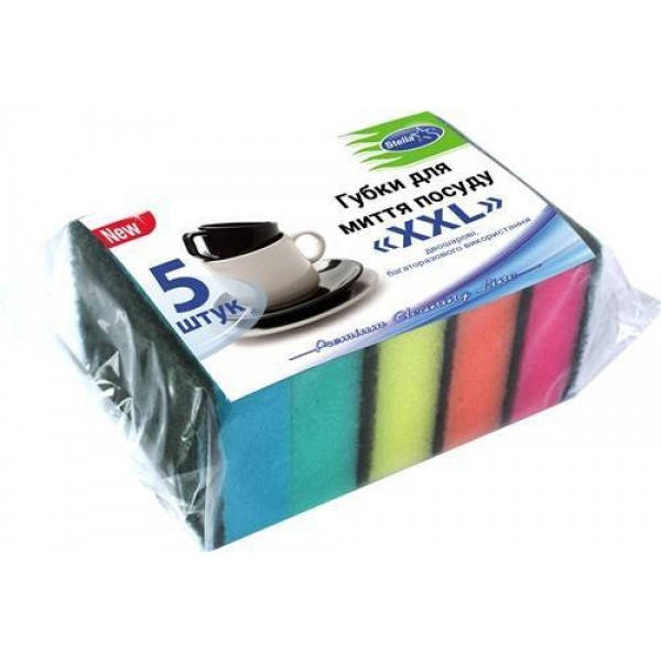 

Губка для посуды Stella XXL, 5 шт