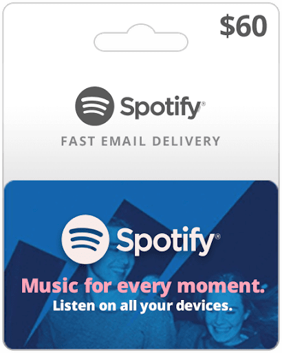 

Spotify 60$ Premium Gift Card (6 месяцев), US-регион