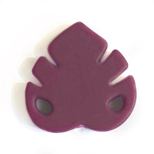 

Монстера БУСИНА 35мм (винный), силиконовая бусина