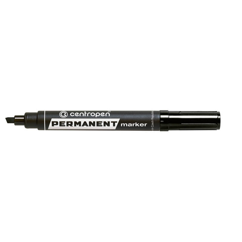 

Маркер перманентный Permanent Centropen 1-4.6 мм скошенный черный 8576/01