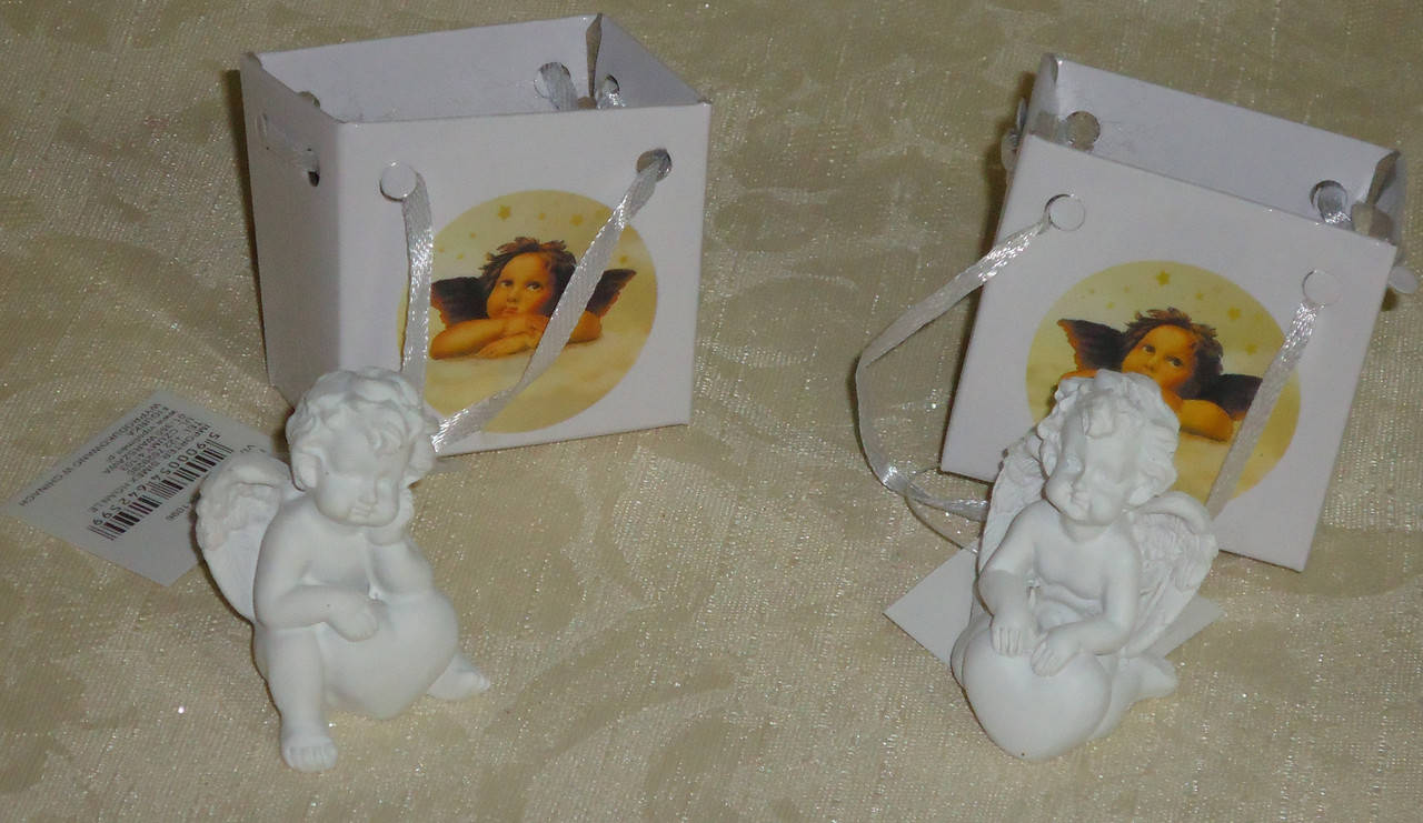 

Ангел с сердцем +пакетик, Белый