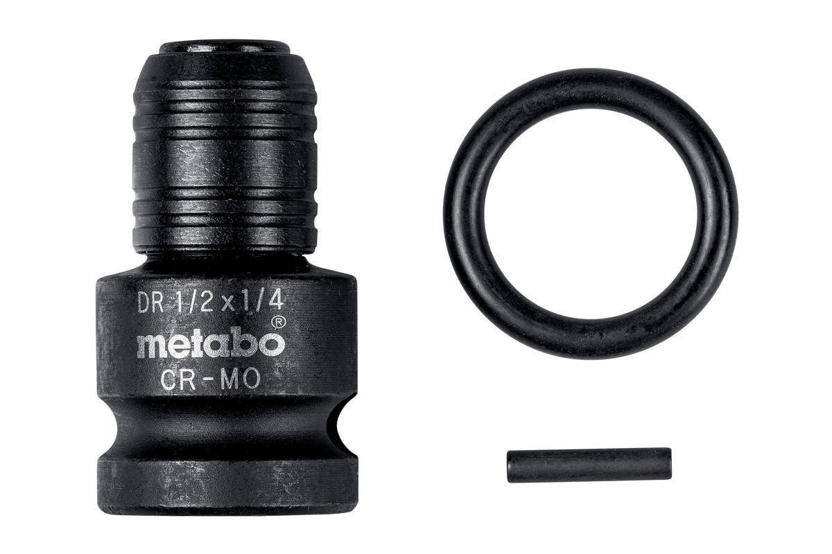 

Ударный адаптер 1/2" на 1/4" E6,3, 3 предмета, Metabo (628837000)