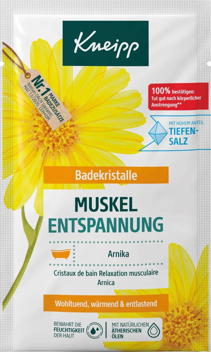 

Kneipp Badesalz Arnika Aktiv соль для ванной для суставов и мышц 60 г