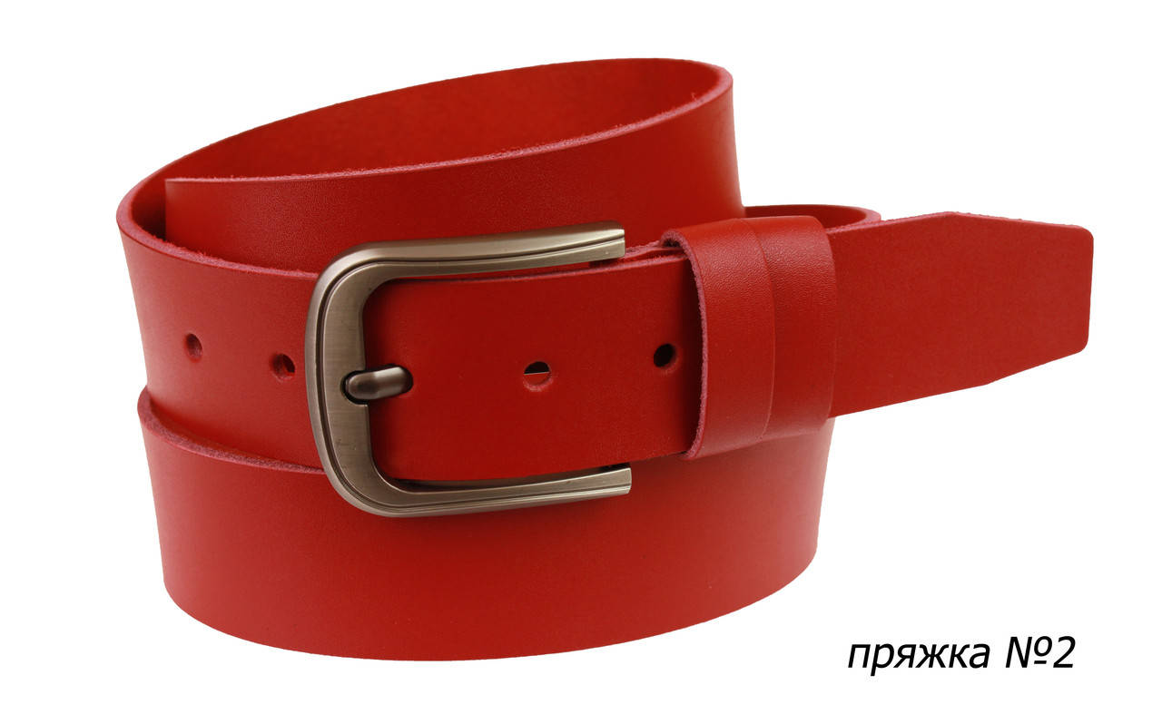 

Ремень кожаный джинсовый SULLIVAN RMK-131(7) 115-150 см красный