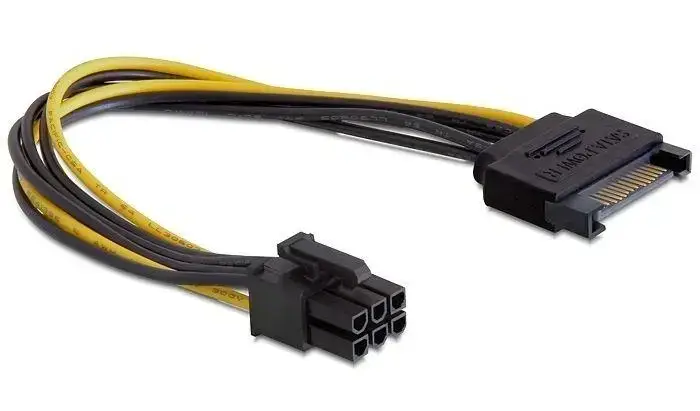 

Перехідник для відеокарт 6 pin - SATA 15pin