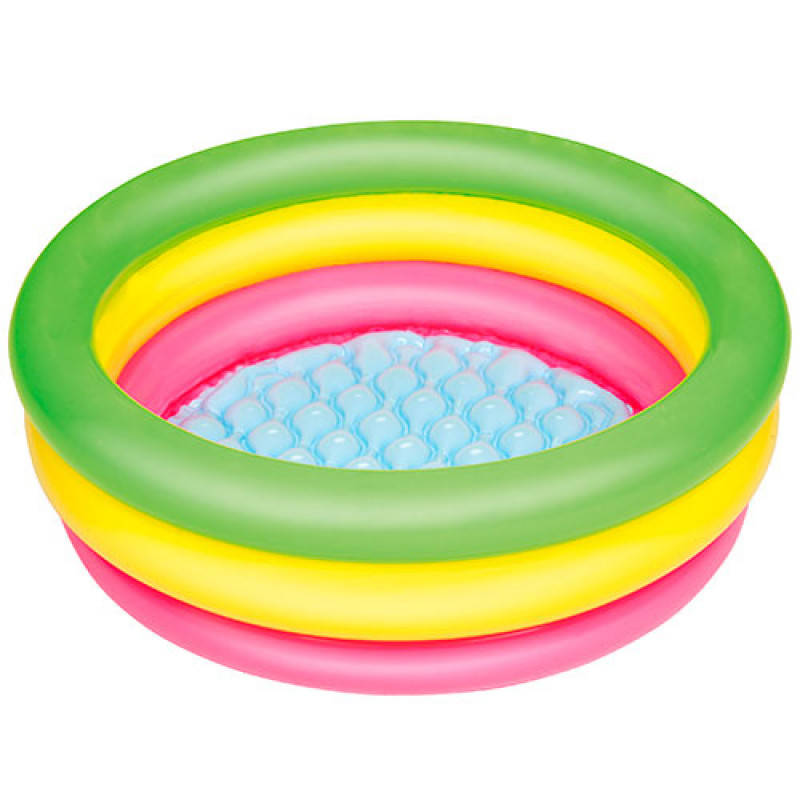 

Басейн детский надувной для маленьких 70*24 см. надувное дно. В коробке, Разные цвета
