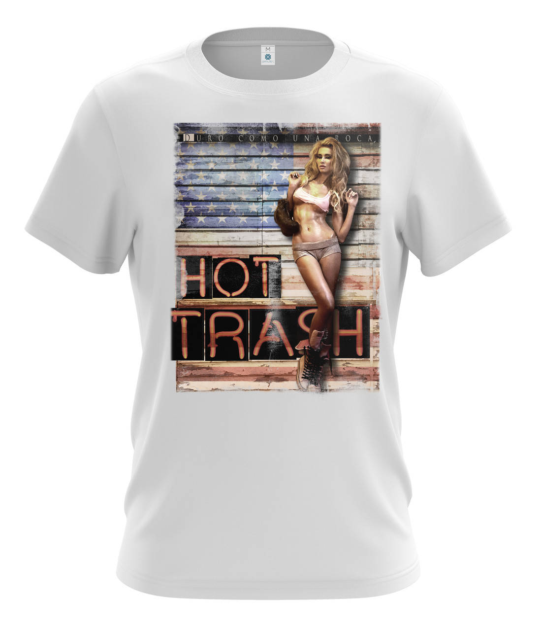

Футболка белая мужская "HOT TRASH"