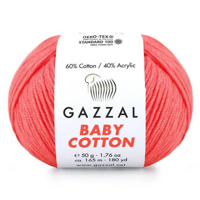 

3460 Пряжа Gazzal Baby Cotton
