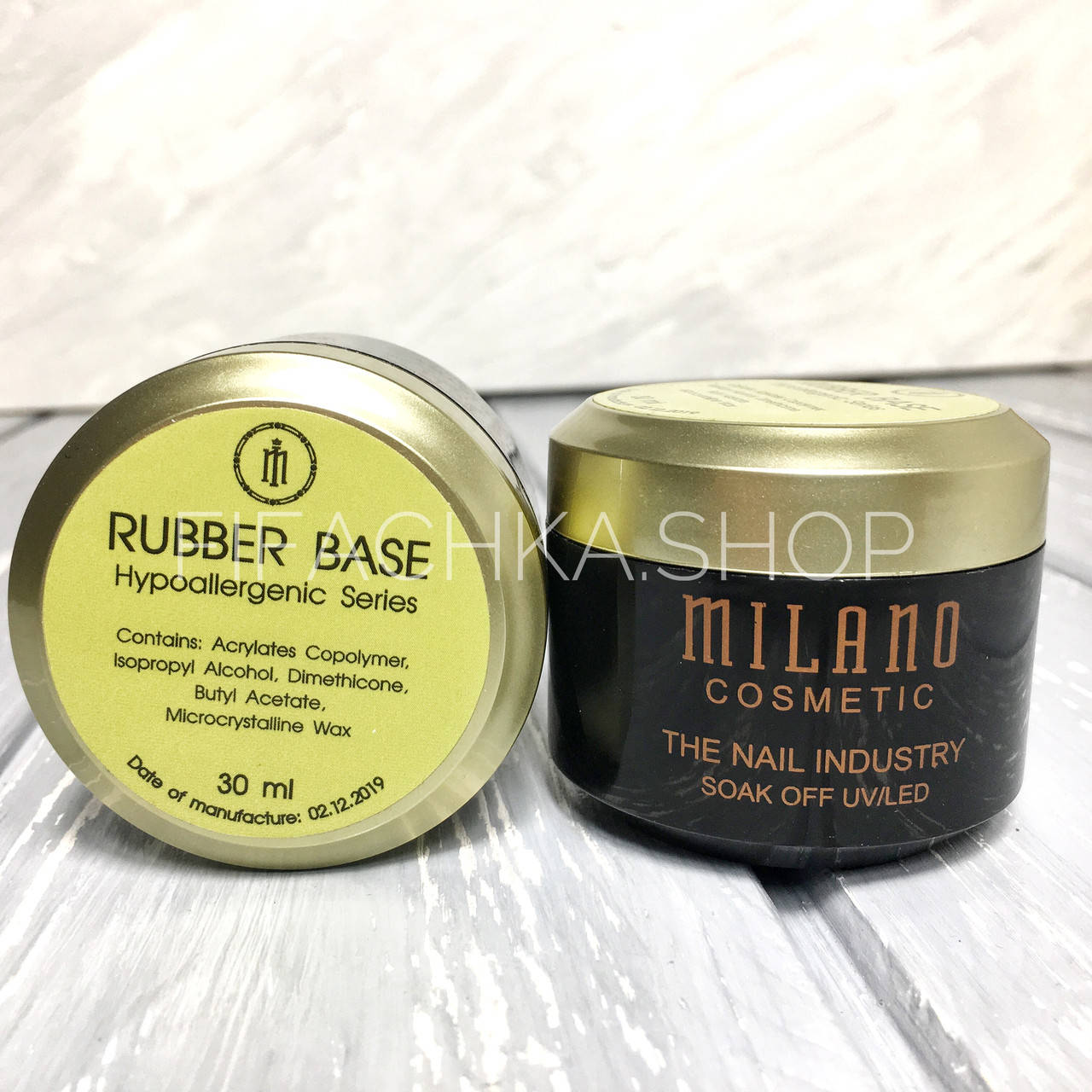 

Каучуковая база для ногтей, гель лака Милано, без кисточки (Milano Rubber base gel) в банке 30 мл