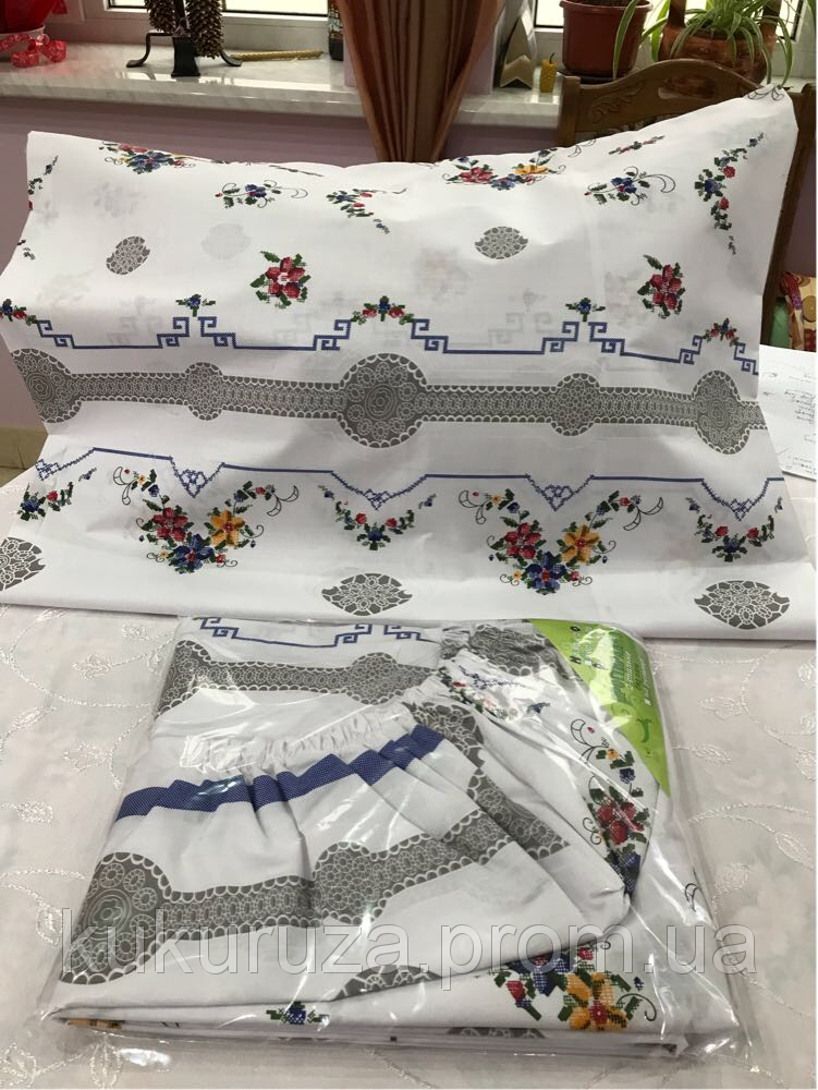 

Простынь-резинка 160х200 Вишиванка, Разные цвета