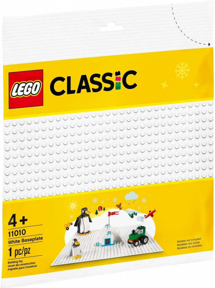 

Lego Classic Белая базовая пластина 11010, Белый