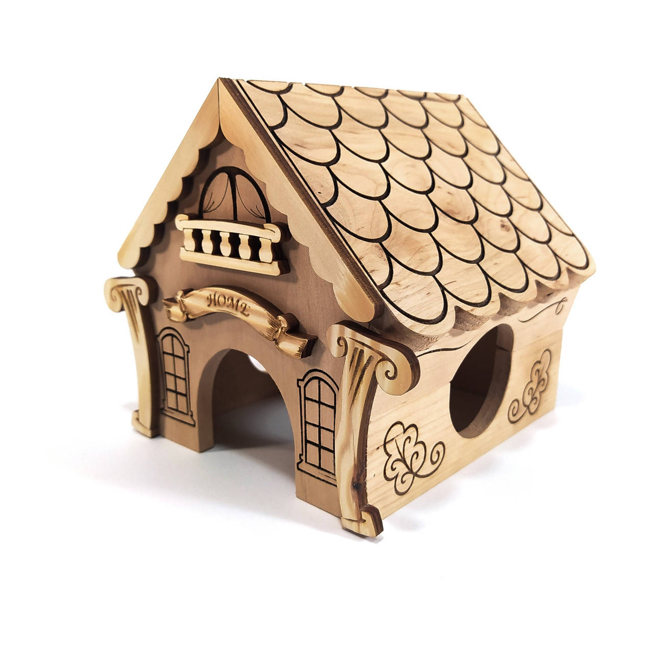 

Домик для хомяка 14,5х14,5х14,5 см Мастерская мистера Томаса Дерево, Бежевый