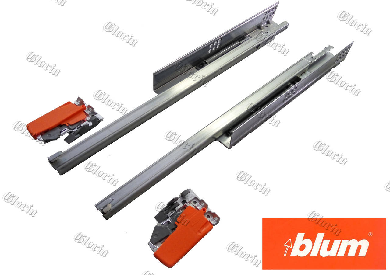 

Тандем направляющие частичного выдвижения с доводчиком Blum для ДСП 19 мм