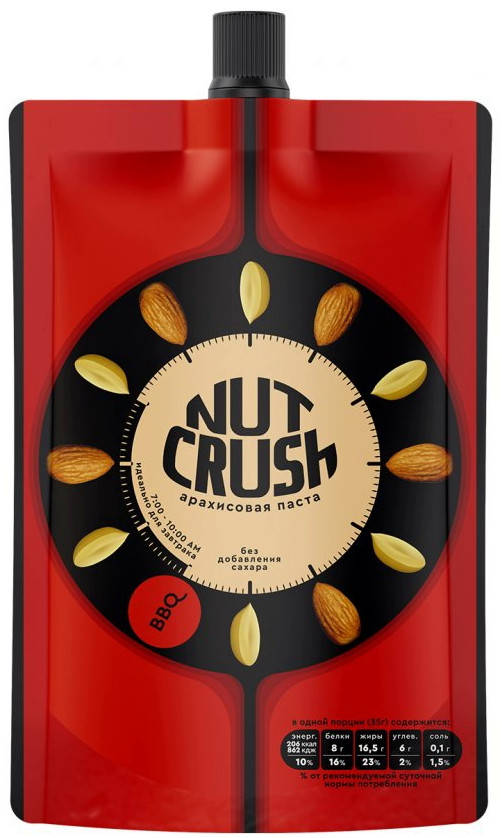 

Протеиновая арахисовая паста Mr. Djemius ZERO Nut Crush «BBQ» с Миндалем (200 грамм)