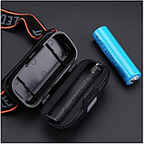 Налобний ліхтарик RIAS KX-302 LED+2COB акумуляторний 1х18650 Type-C Black-Red (7_00813), фото 3