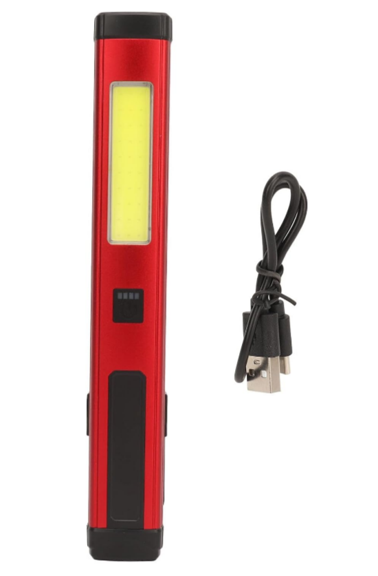 Ліхтар ручний акумуляторний Police YD2303 LED+COB Type-C Red-Black (7_00819), фото 1