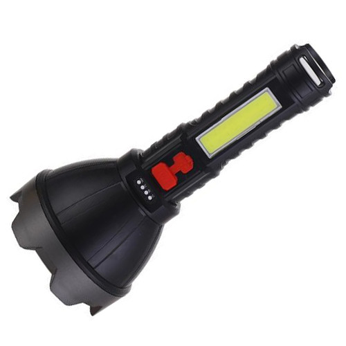 Ліхтар ручний акумуляторний ZJ-05 OSL+COB microUSB Black (7_00832), фото 1