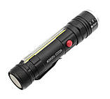 Ліхтар ручний акумуляторний Police T6-26 Zoom з кліпсою 1x18650 microUSB Black (7_00837), фото 5