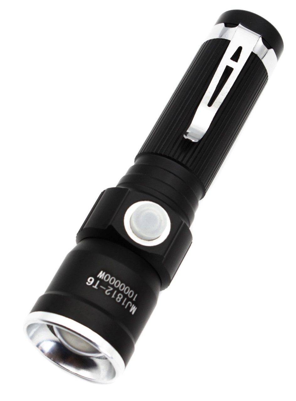 Ліхтар ручний акумуляторний Police BL-1812 T6 Zoom 1x18650 microUSB Black (7_00842), фото 1
