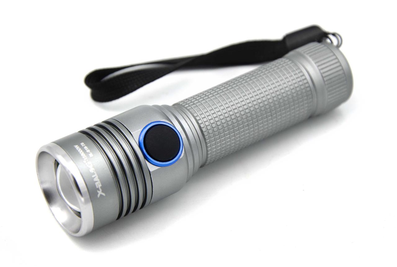 Ліхтар ручний акумуляторний Police BL-S18 T6 Zoom 1x18650 microUSB Grey (7_00845), фото 1