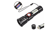 Ліхтар ручний акумуляторний RIAS SY-1903C-P50+SMD+RGB Zoom USB Black (7_00854), фото 2