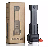 Ліхтар ручний акумуляторний Police BL-S007 XPE COB з магнітом microUSB Black (7_00865), фото 9