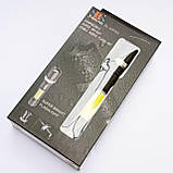 Ліхтар ручний акумуляторний Police BL-W546 1xXPE+COB 1x18650 microUSB Black (7_00868), фото 4