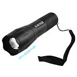 Ліхтар ручний акумуляторний Police 1831-T6+COB microUSB Black (7_00870), фото 2