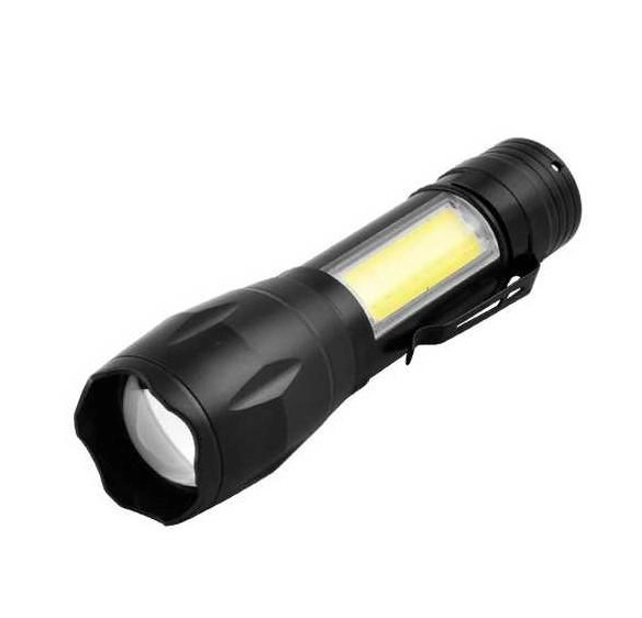Ліхтар ручний акумуляторний Police BL-T629S XPE+COB Zoom microUSB Black (7_00872), фото 1