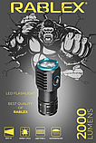 Ліхтар ручний акумуляторний Rablex RB902 LPG2 Zoom 1x18350 Type-C Black (7_00892), фото 6