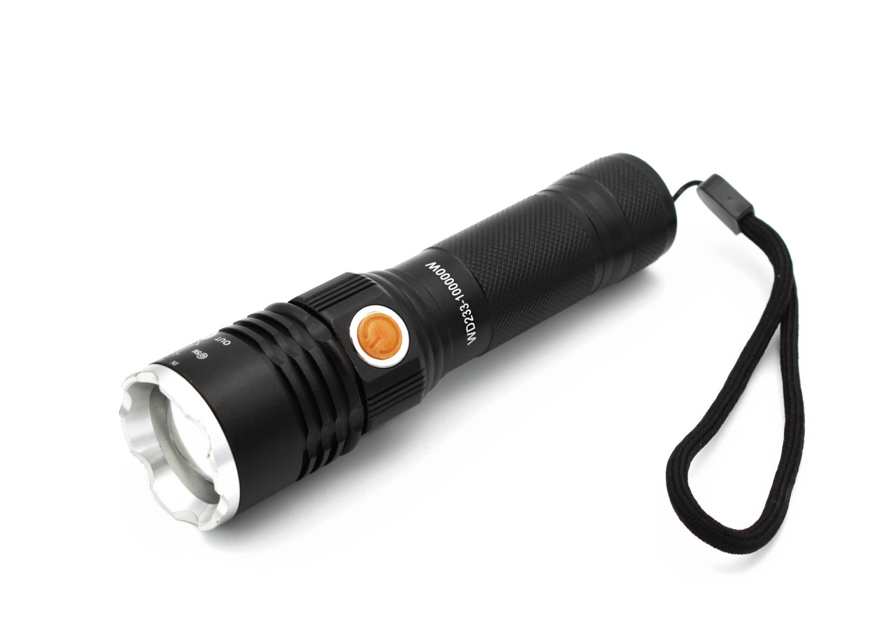 Ліхтар ручний акумуляторний RIAS RB233 T6 1x18650 microUSB Black (7_00900), фото 1