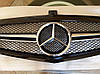 Решітка радіатора Mercedes W212 (09-13) тюнінг стиль AMG (чорний глянець), фото 7
