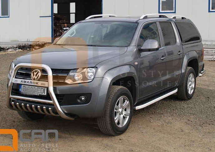 Рейлинги на крышу VW Amarok (модель Crown) - фото 4 - id-p423171795