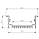 Алюмінієвий профіль врізний для світлодіодної Led стрічки ЛСВ70 + розсіювач, фото 2