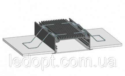 Алюмінієвий профіль врізний для світлодіодної Led стрічки ЛСВ70 + розсіювач - фото 4 - id-p423176083