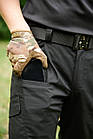 Тактичні армійські, повсякденні, робочі карго штани Sokil COMBAT 7, ріп-стоп, колір чорний, фото 3