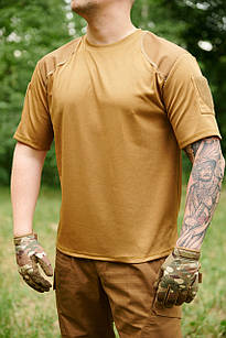 Тактична футболка кулмакс кайот, підсилення плечей, 2 кишені