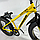 Велосипед Fatbike Hammer-JUPITER 24" Алюмінієва рама 17", жовтий, фото 4