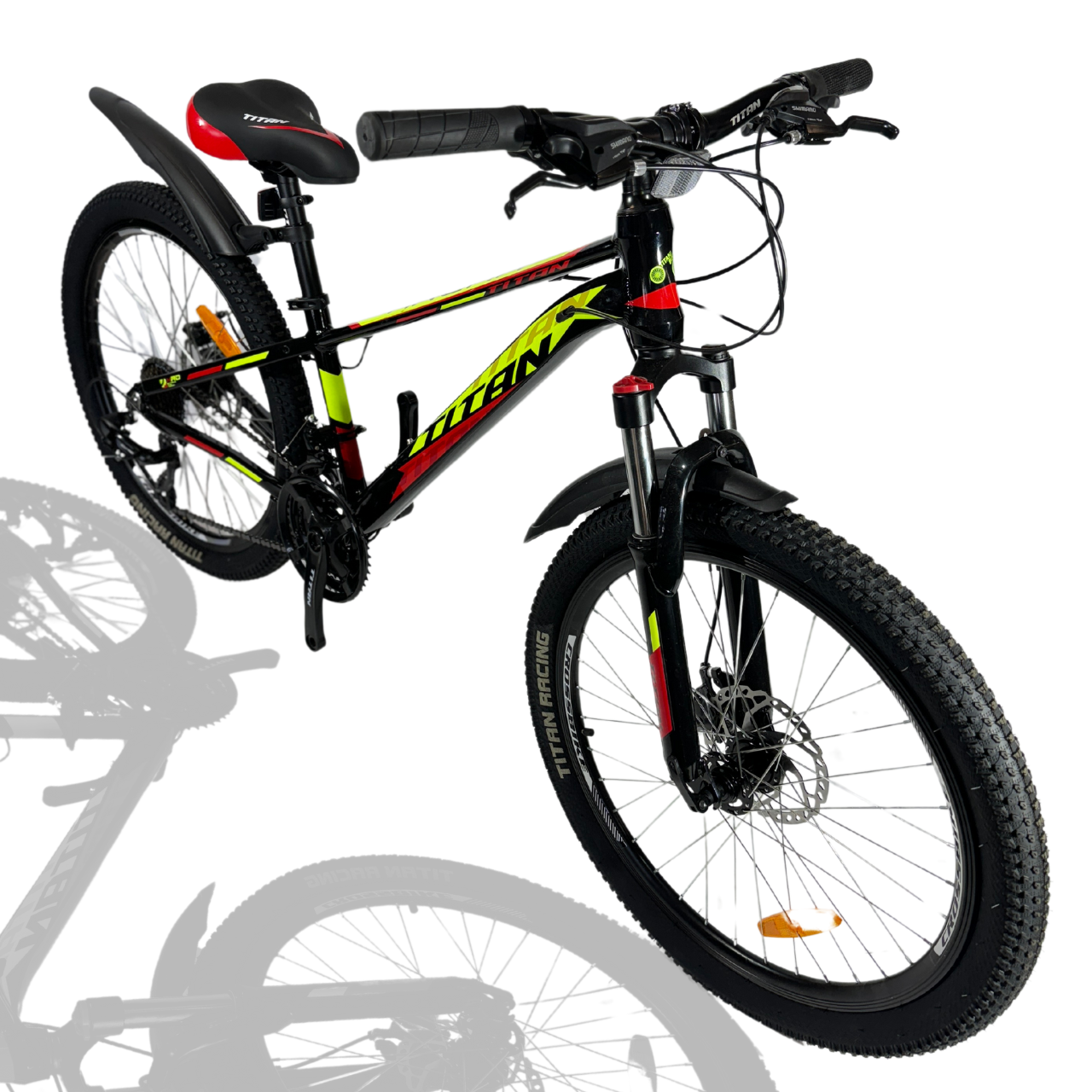 Велосипед 24" Arena 2024 Рама-12" black-red від 8 років, від 125 см