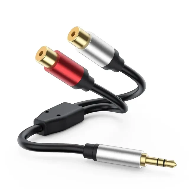 Аудіо кабель перехідник Jack 3.5 - RCA аудіо кабель AUX 3.5 мм